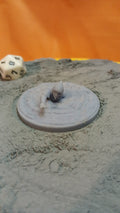 Scorpionfolk Ambusher – Buried Resin 3D Printed Miniature (One Arm Exposed)
